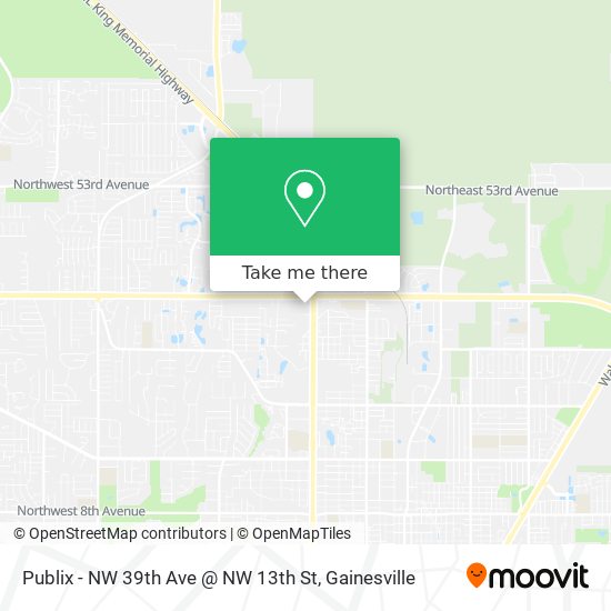 Mapa de Publix - NW 39th Ave @ NW 13th St