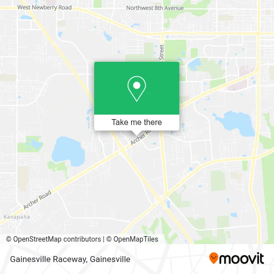 Gainesville Raceway map