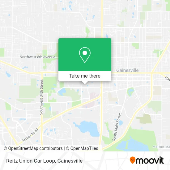 Reitz Union Car Loop map