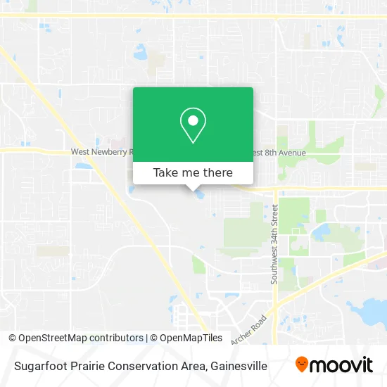 Mapa de Sugarfoot Prairie Conservation Area