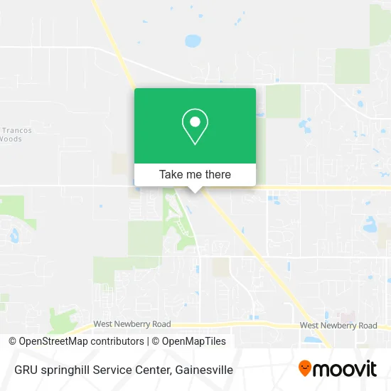 GRU springhill Service Center map