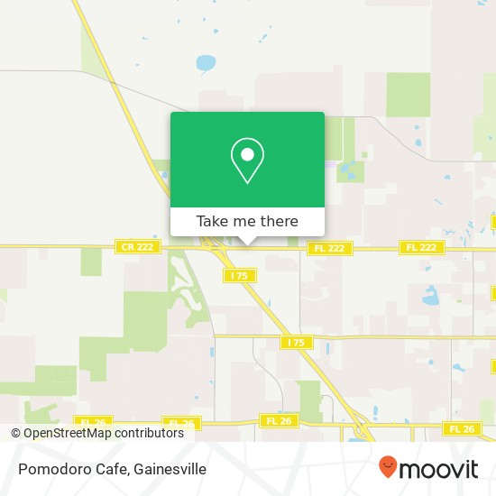 Mapa de Pomodoro Cafe, 9200 NW 39th Ave Gainesville, FL 32606