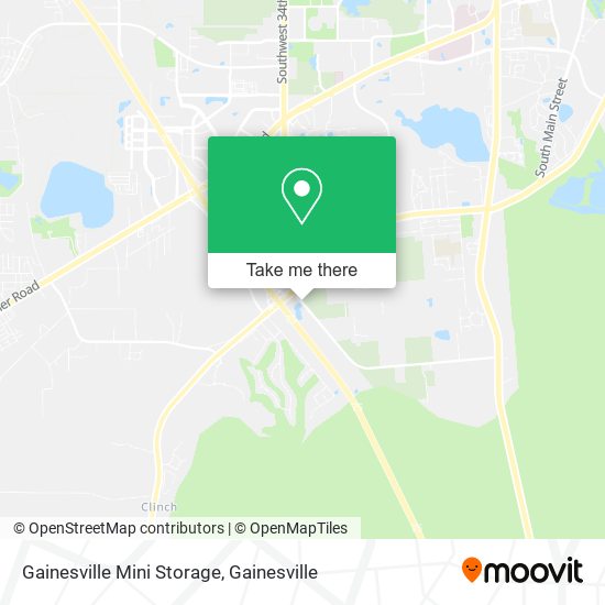 Mapa de Gainesville Mini Storage