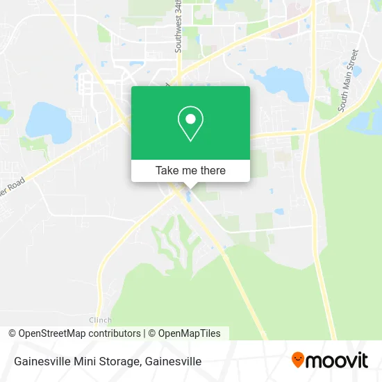 Gainesville Mini Storage map