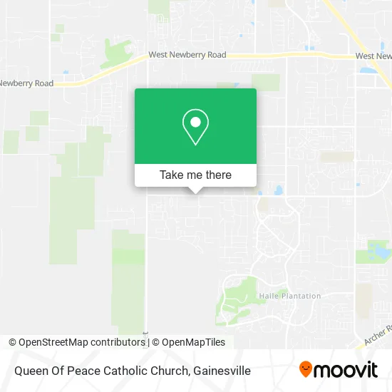Queen Of Peace Catholic Church map
