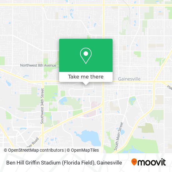Ben Hill Griffin Stadium (Florida Field) map