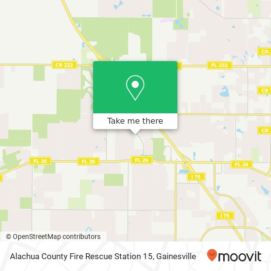 Mapa de Alachua County Fire Rescue Station 15