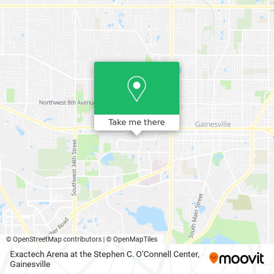 Mapa de Exactech Arena at the Stephen C. O'Connell Center