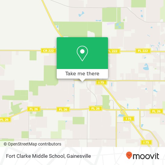 Fort Clarke Middle School map