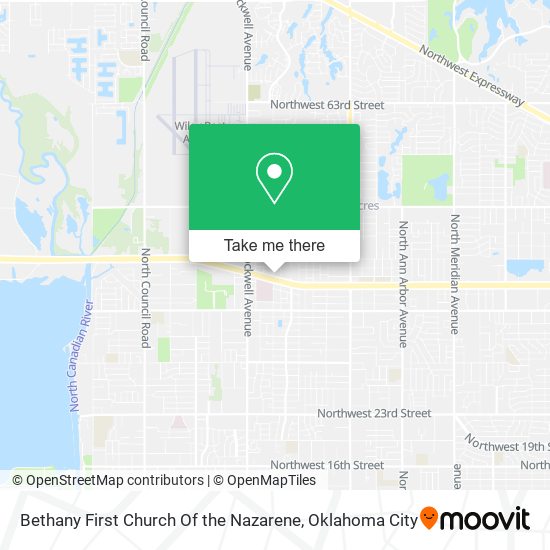 Bethany First Church Of The Nazarene map