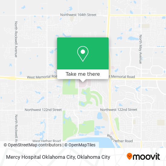 Mercy Hospital Oklahoma City map