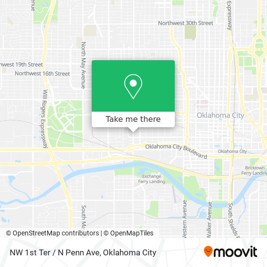Mapa de NW 1st Ter / N Penn Ave