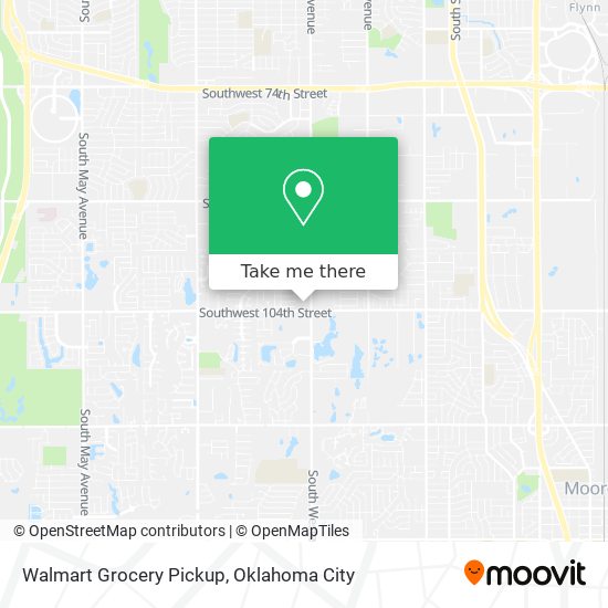 Walmart Grocery Pickup map