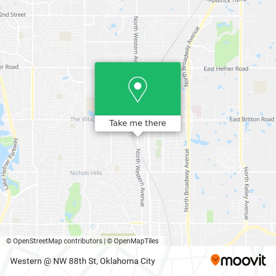 Western @ NW 88th St map