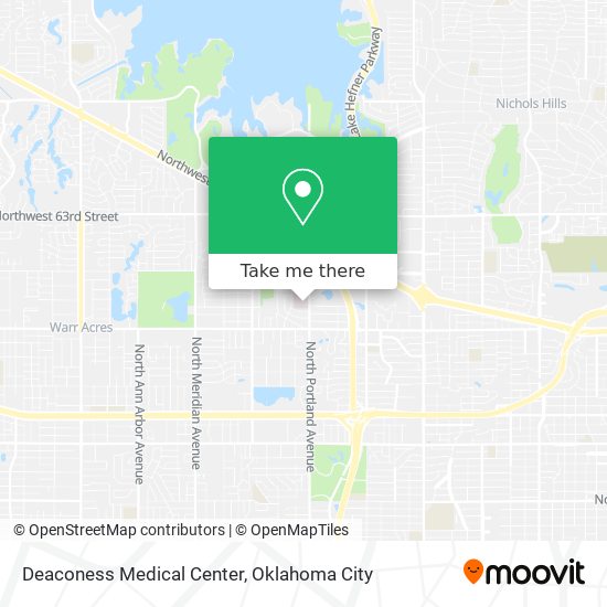 Mapa de Deaconess Medical Center
