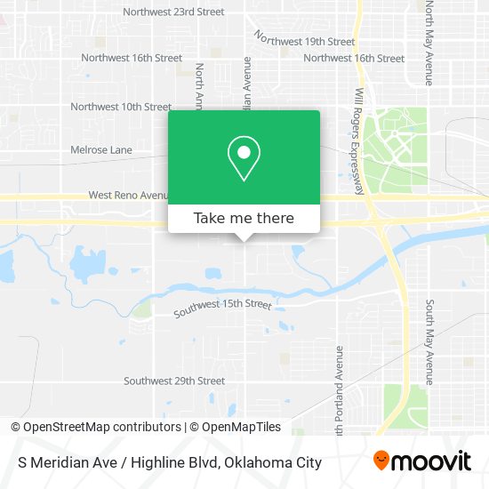S Meridian Ave / Highline Blvd map