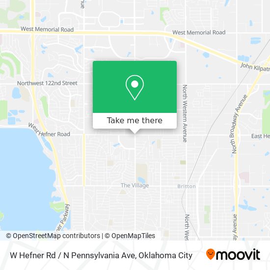 W Hefner Rd / N Pennsylvania Ave map