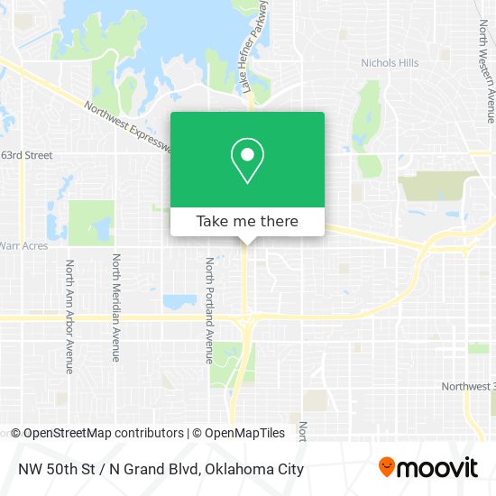 NW 50th St / N Grand Blvd map