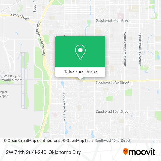 SW 74th St / I-240 map