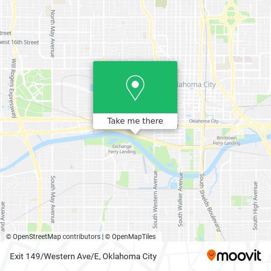 Exit 149/Western Ave/E map