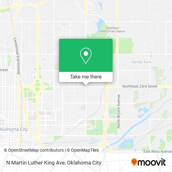 N Martin Luther King Ave map