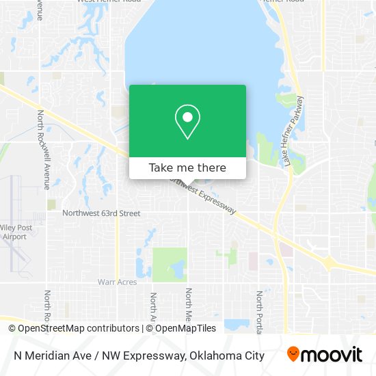 N Meridian Ave / NW Expressway map