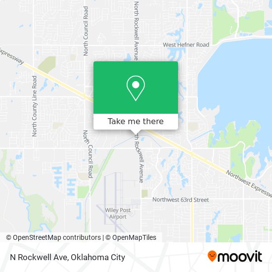N Rockwell Ave map