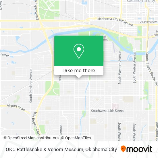 OKC Rattlesnake & Venom Museum map