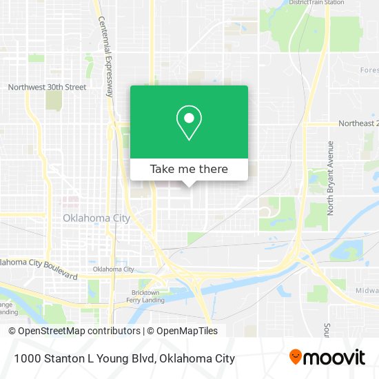 1000 Stanton L Young Blvd map