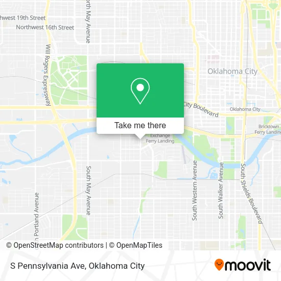 S Pennsylvania Ave map