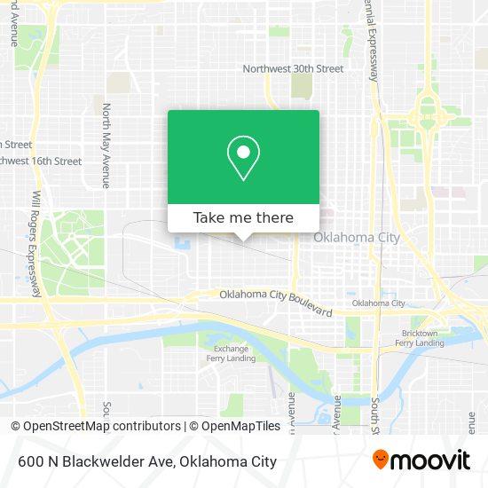 600 N Blackwelder Ave map