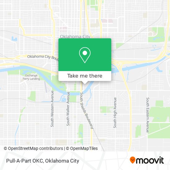 Pull-A-Part OKC map