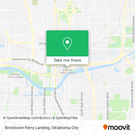 Bricktown Ferry Landing map