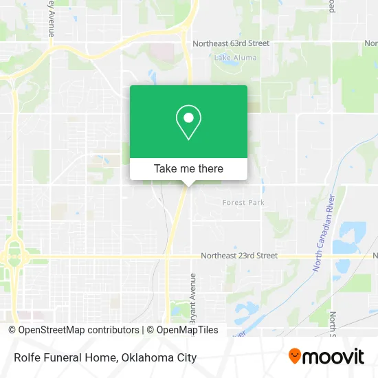 Rolfe Funeral Home map