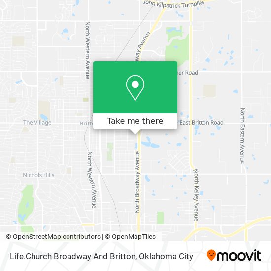 Mapa de Life.Church Broadway And Britton