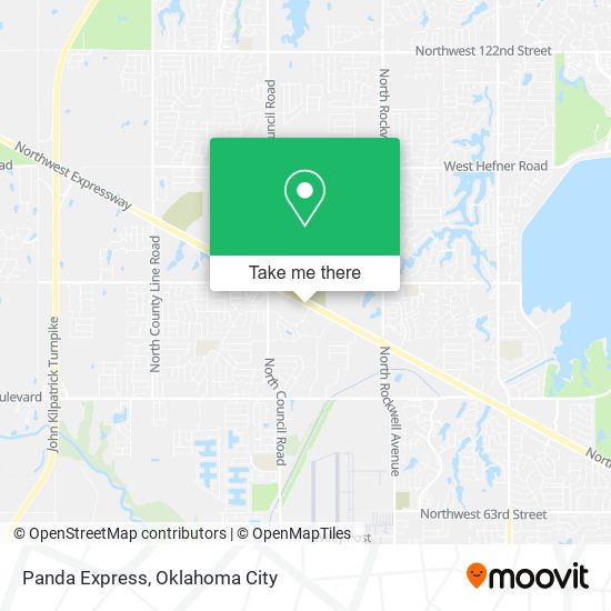 Mapa de Panda Express