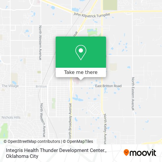 Integris Health Thunder Development Center. map