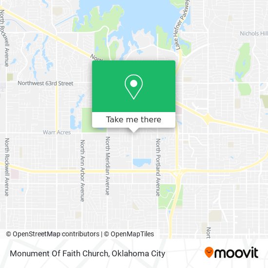 Mapa de Monument Of Faith Church
