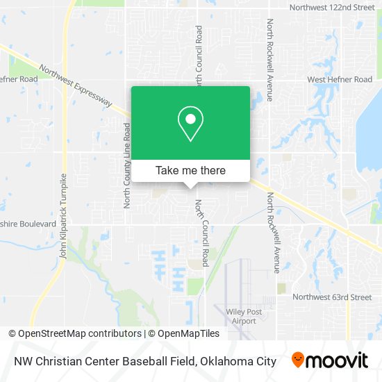 NW Christian Center Baseball Field map