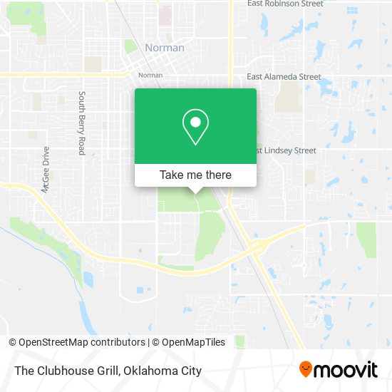 The Clubhouse Grill map
