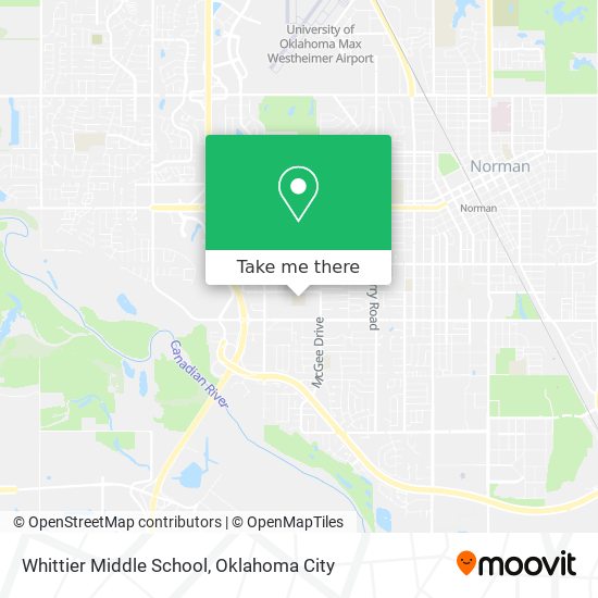 Whittier Middle School map