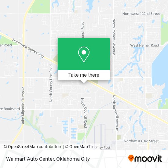 Mapa de Walmart Auto Center