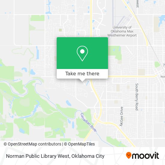 Norman Public Library West map