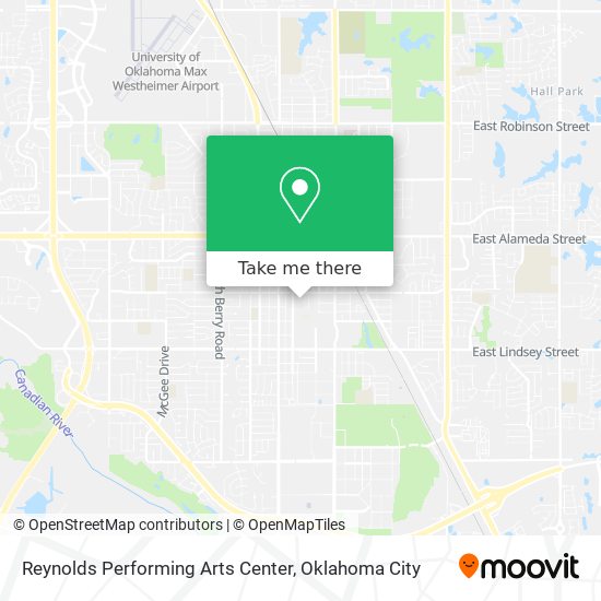 Mapa de Reynolds Performing Arts Center