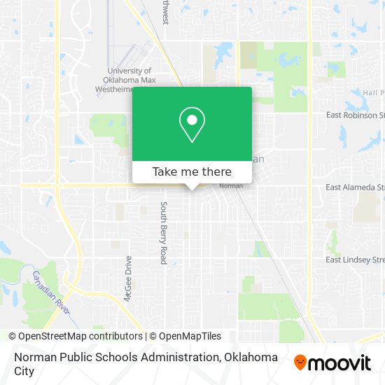 Norman Public Schools Administration map
