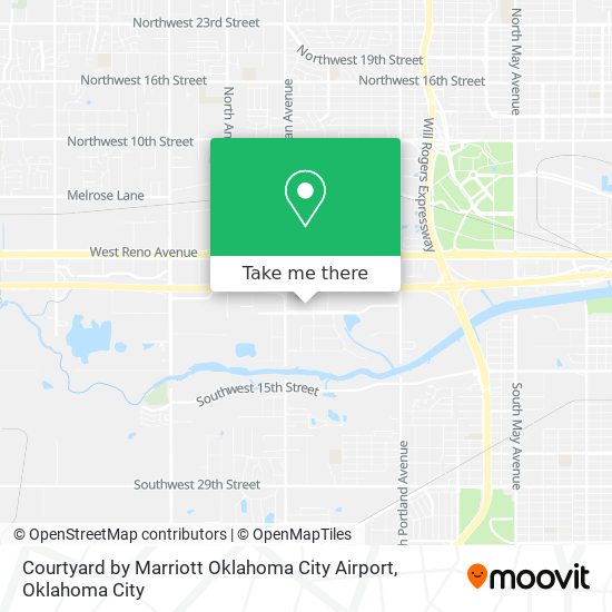 Courtyard by Marriott Oklahoma City Airport map