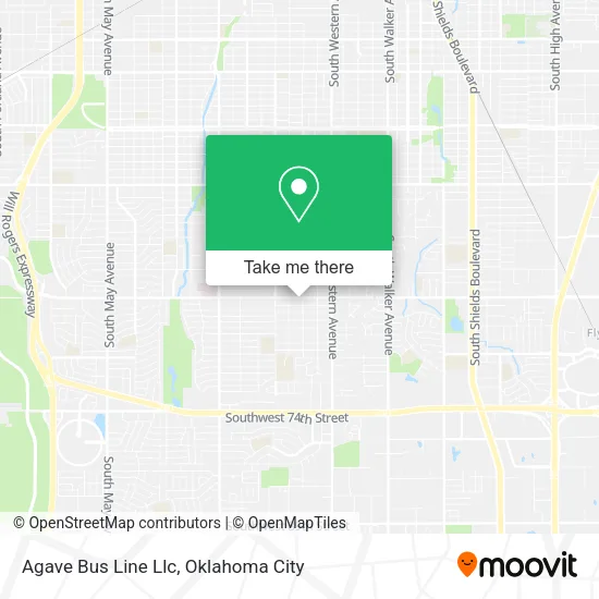 Mapa de Agave Bus Line Llc