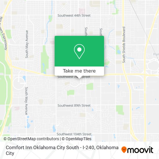 Comfort Inn Oklahoma City South - I-240 map