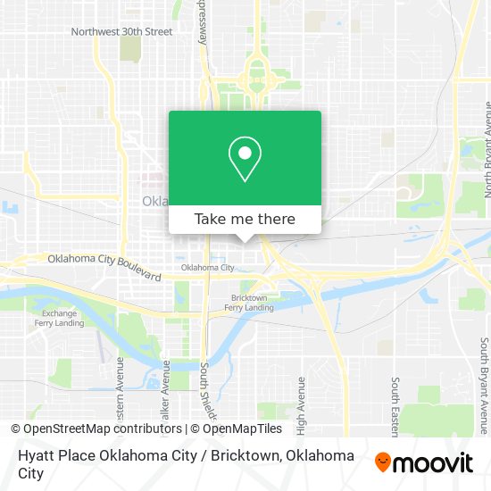 Mapa de Hyatt Place Oklahoma City / Bricktown