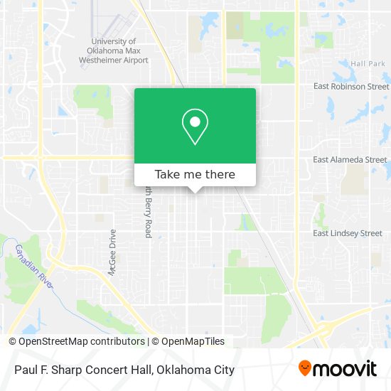 Mapa de Paul F. Sharp Concert Hall